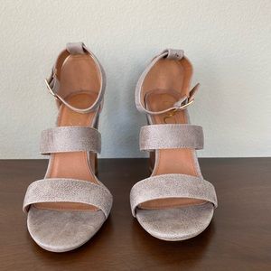 Brown Heeled Sandals